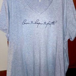 Maurice is gray graphic T-shirt